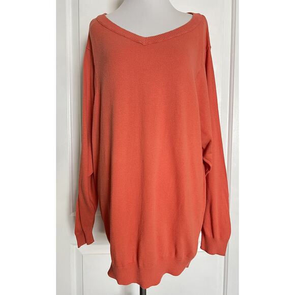 $168 LEITH Nordstrom Oversized Slouchy V-Neck Designer Sweater Boho M READ!!!! - Picture 2 of 12